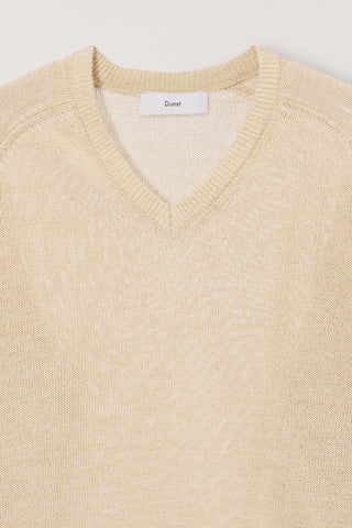 UNISEX V-NECK SWEATER BUTTER