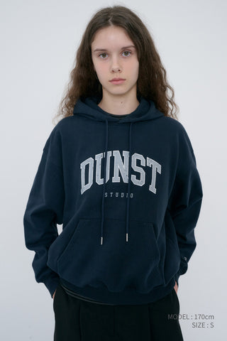 UNISEX ARCH LOGO HOODIE FRENCH NAVY