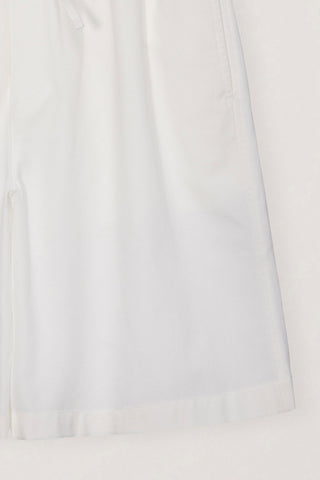UNISEX PAJAMA BERMUDA SHORTS WHITE