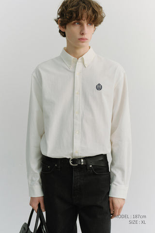 UNISEX CLASSIC BOYFRIEND SHIRT OFF WHITE