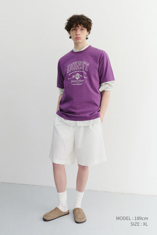 UNISEX PAJAMA BERMUDA SHORTS WHITE