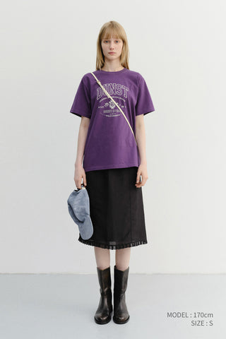 UNISEX CUPID ARCH LOGO T-SHIRT DEEP PURPLE