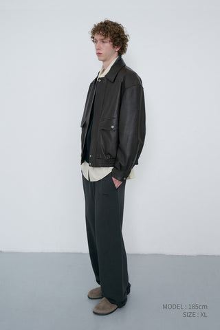 UNISEX STRAIGHT SWEATPANTS SOFT BLACK