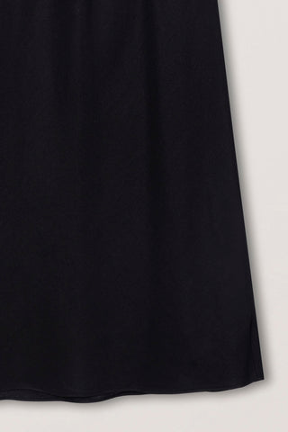 LINEN MAXI SKIRT BLACK