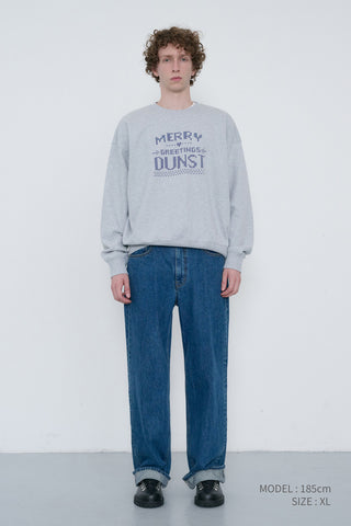 UNISEX PIXEL SWEATSHIRT MID MELANGE GREY