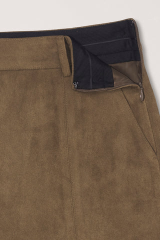 ALTER-SUEDE MINI SKIRT BROWN
