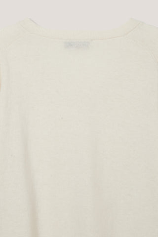 UNISEX SOFT V-NECK SWEATER IVORY