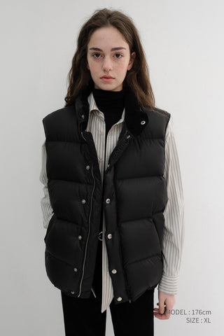 UNISEX GOOSE DOWN VEST BLACK