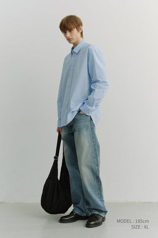 UNISEX SOFT POPLIN SHIRT SOFT BLUE