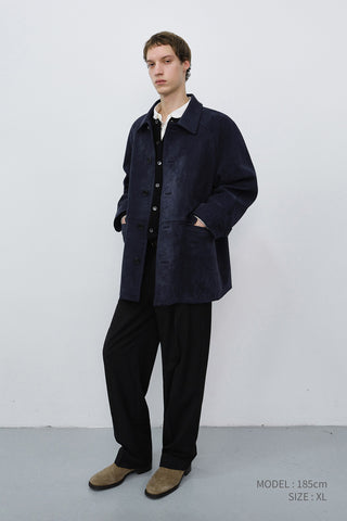 UNISEX LILY ALTER-SUEDE HALF JACKET BLUE NAVY