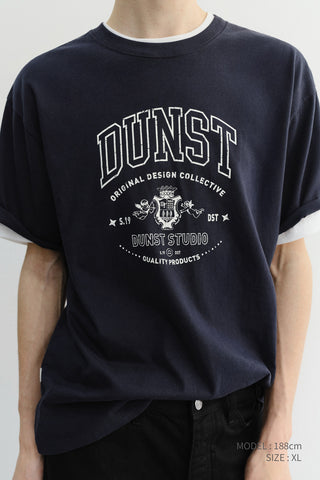 UNISEX CUPID ARCH LOGO T-SHIRT FRENCH NAVY