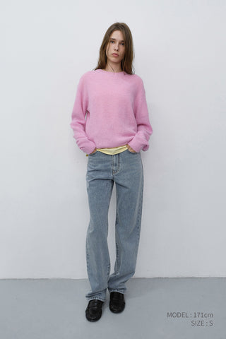 ESSENTIAL STRAIGHT FULL LENGTH JEANS LIGHT BLUE