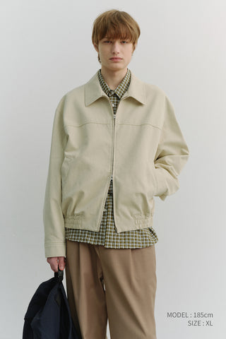 UNISEX COLLARED BLOUSON JACKET SEASALT GREY