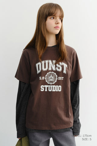 UNISEX CLASSIC LOGO T-SHIRT BROWN