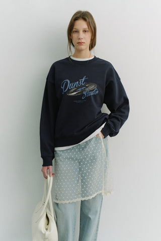 UNISEX VINYL SWEATSHIRT FRENCH NAVY
