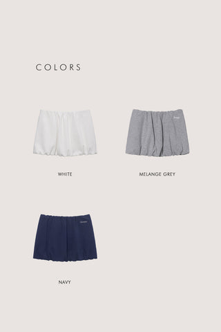 MINI VOLUMED SKIRT MELANGE GREY
