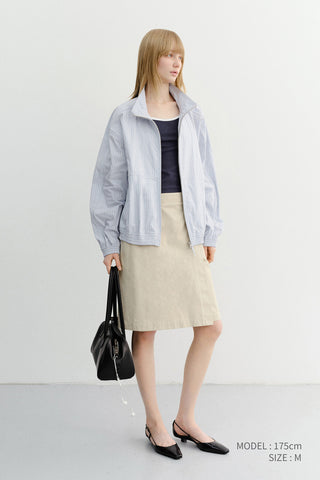 90S MIDI SKIRT BEIGE