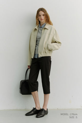 UNISEX COLLARED BLOUSON JACKET SEASALT GREY