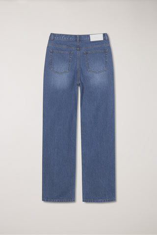 90S WIDE LEG NEW JEANS MID BLUE