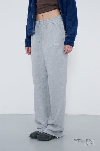 UNISEX STRAIGHT SWEATPANTS MELANGE GREY
