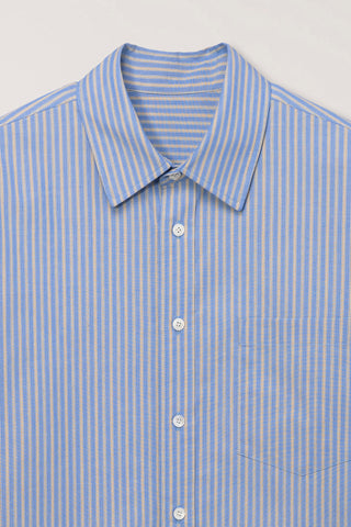 UNISEX INFORMAL SHIRT BLUE STRIPE