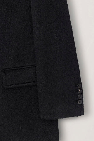 UNISEX ALPACA BLAZER COAT BLACK