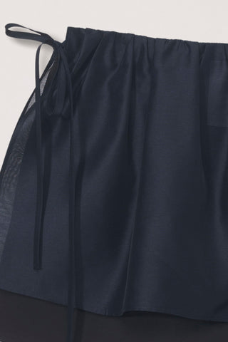 LAYERED VOLUME SKIRT NAVY