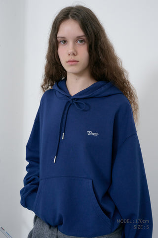 UNISEX GARMENT DYED HOODIE NAVY