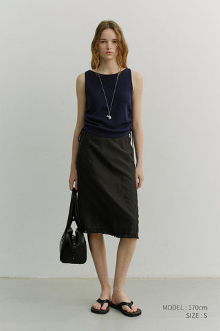 LAYERING KNIT TOP NAVY