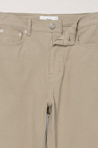 BRUSHED STRAIGHT JEANS BEIGE