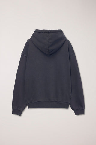 UNISEX GARMENT DYED HOODIE BLACK