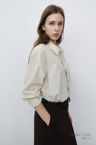 H-LINE LONG SKIRT BROWN