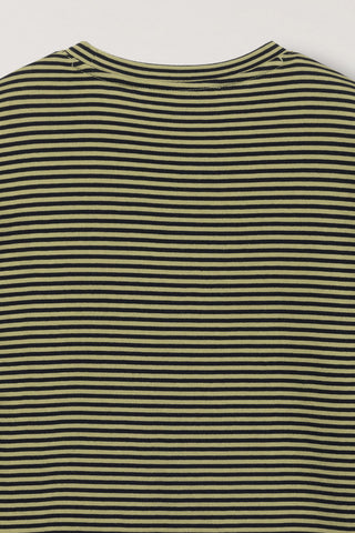 UNISEX MUTED STRIPED T-SHIRT OLIVE KHAKI