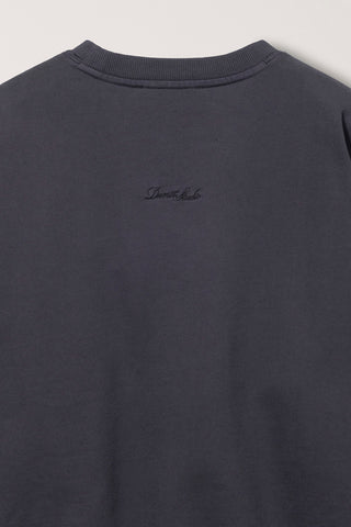 UNISEX GARMENT DYED SWEATSHIRT WASHED BLACK