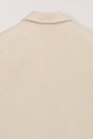 UNISEX ALPACA BLAZER COAT BUTTER BEIGE