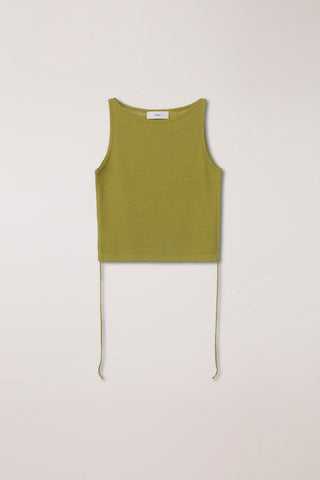 LAYERING KNIT TOP OLIVE GREEN