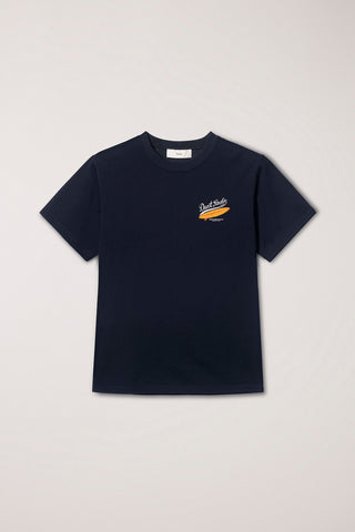 UNISEX SUMMER HOLIDAY SURF BOARD T-SHIRT FRENCH NAVY