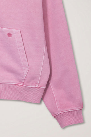UNISEX GARMENT DYED ZIP-UP HOODIE LIGHT PINK