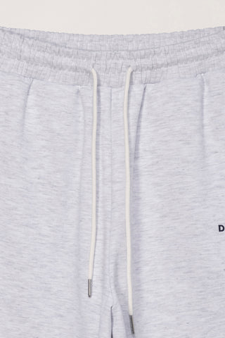 UNISEX LOGO SWEAT SHORTS LIGHT MELANGE GREY