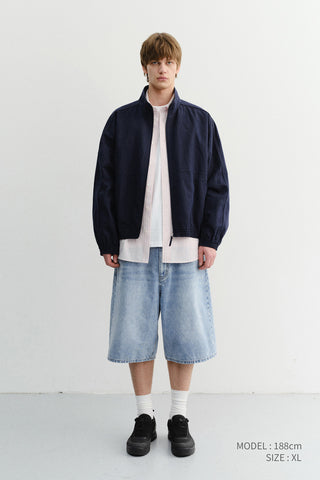 UNISEX CLASSIC STRIPED BD OVERSHIRT SOFT PINK