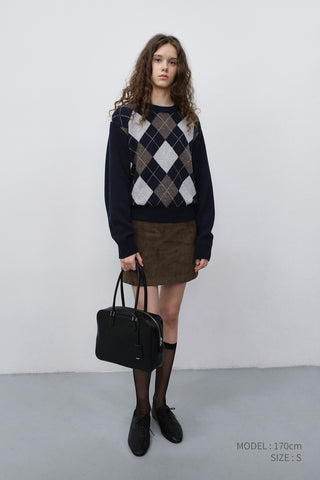 ALTER-SUEDE MINI SKIRT ETOUPE KHAKI