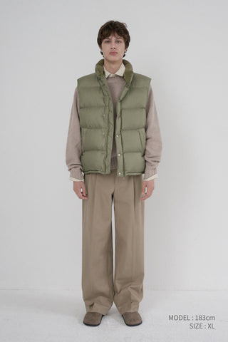 UNISEX GOOSE DOWN VEST SAGE GREEN