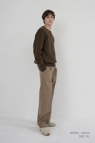 UNISEX SHAGGY DOG SWEATER BROWN