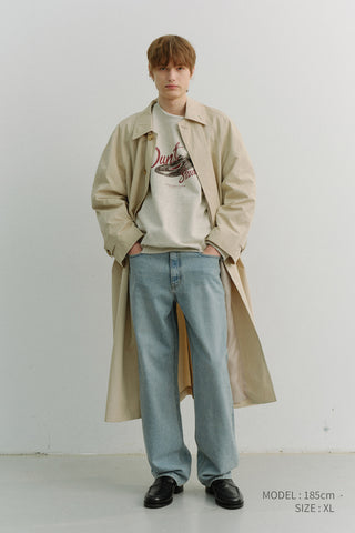 UNISEX VINYL SWEATSHIRT OATMEAL MELANGE