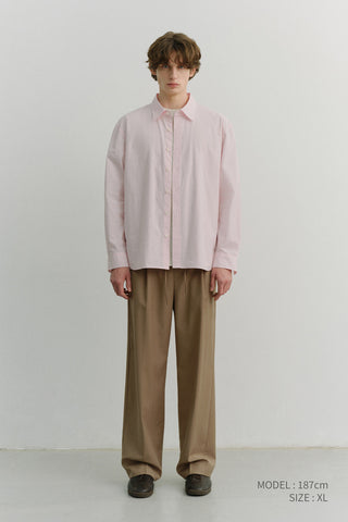 UNISEX SOFT POPLIN SHIRT SOFT PINK