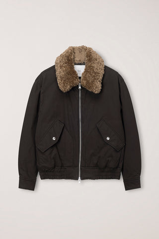 UNISEX FLIGHT PADDED JACKET DARK BROWN