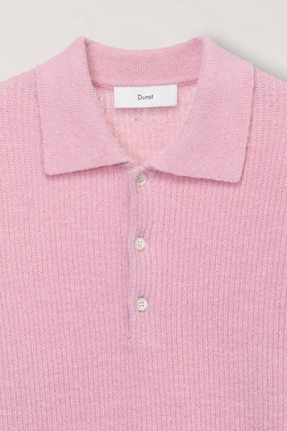 UNISEX HAIRY COLLARED SWEATER SOFT PINK