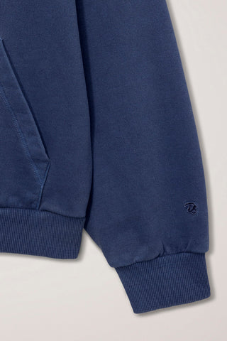 UNISEX GARMENT DYED HOODIE BLUE