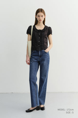 ESSENTIAL CROPPED JEANS CLASSIC BLUE