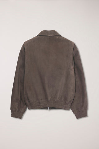 UNISEX REFINED SUEDE BLOUSON TAUPE SUEDE